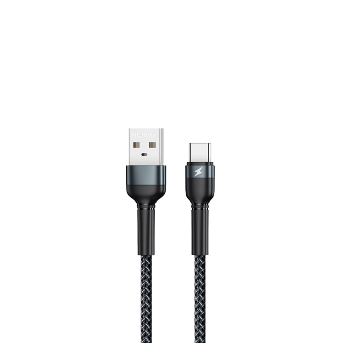 Кабель Remax Jany USB 2.0 to Type-C 2.4A 1M Черный (RC-124a) - Зображення 1