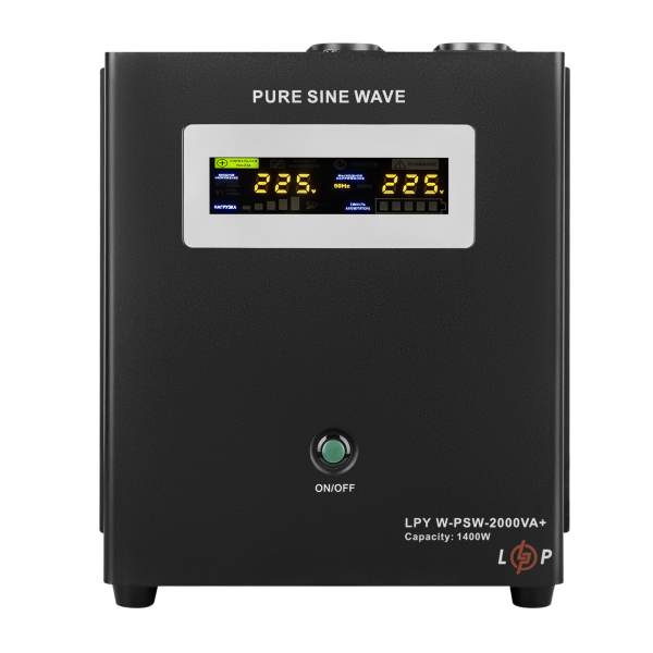 ДБЖ з правильною синусоїдою 24V LPY-W-PSW-2000VA+ (1400Вт)10A/20A