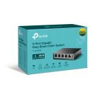 PoE-комутатор TP-Link EasySmart TL-SG105PE гігабітний 5-портовий з 4 PoE+ портами керований - Зображення 4